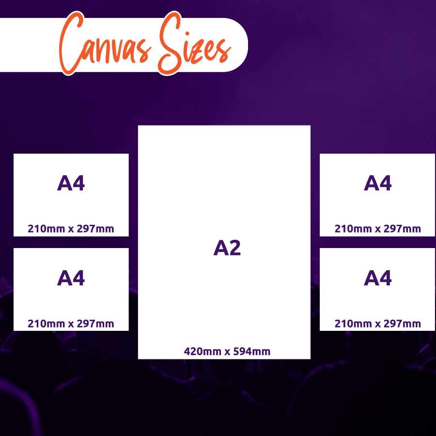 Canvas: 5 Pieces #2 Layout